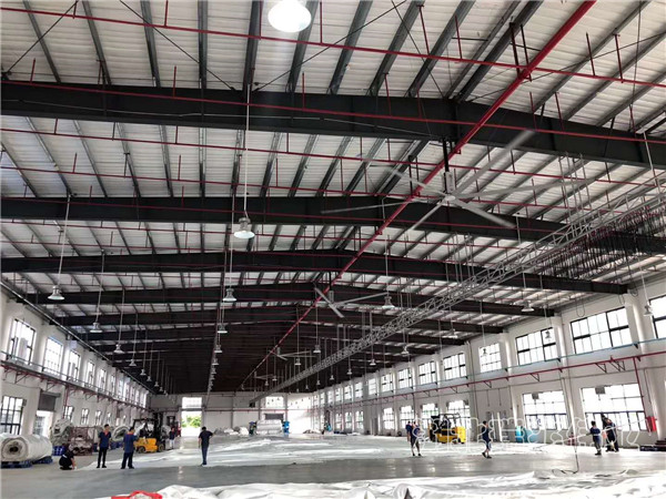 瑞泰風(fēng)扇機(jī)組合，1000m2大型廠房，扇機(jī)組合，工業(yè)大風(fēng)扇，工業(yè)大吊扇，蒸發(fā)式冷氣機(jī)，環(huán)保空調(diào)